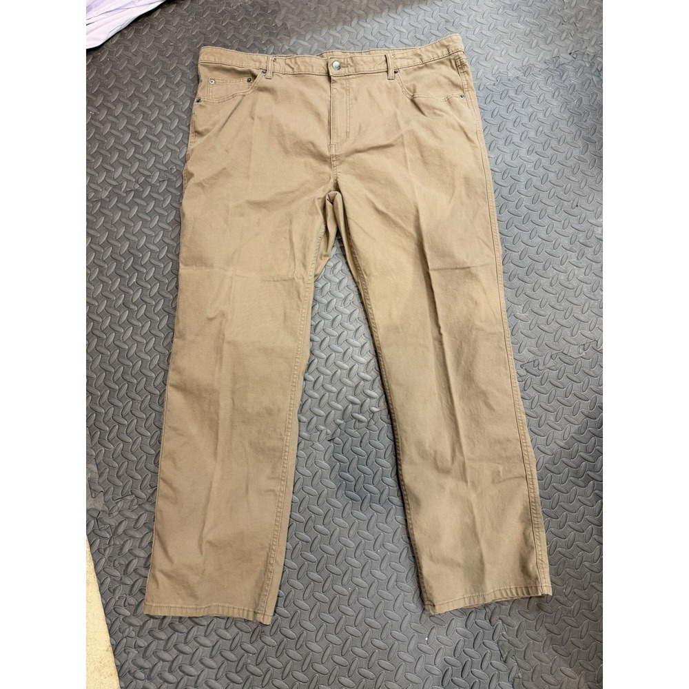Magellan Outdoors Stain Release Beige Cotton Pants 42W Straight Leg Regular